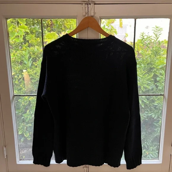 Ralph Lauren Women’s Collection Navy Cashmere Flag Sweater - Picture 3 of 5